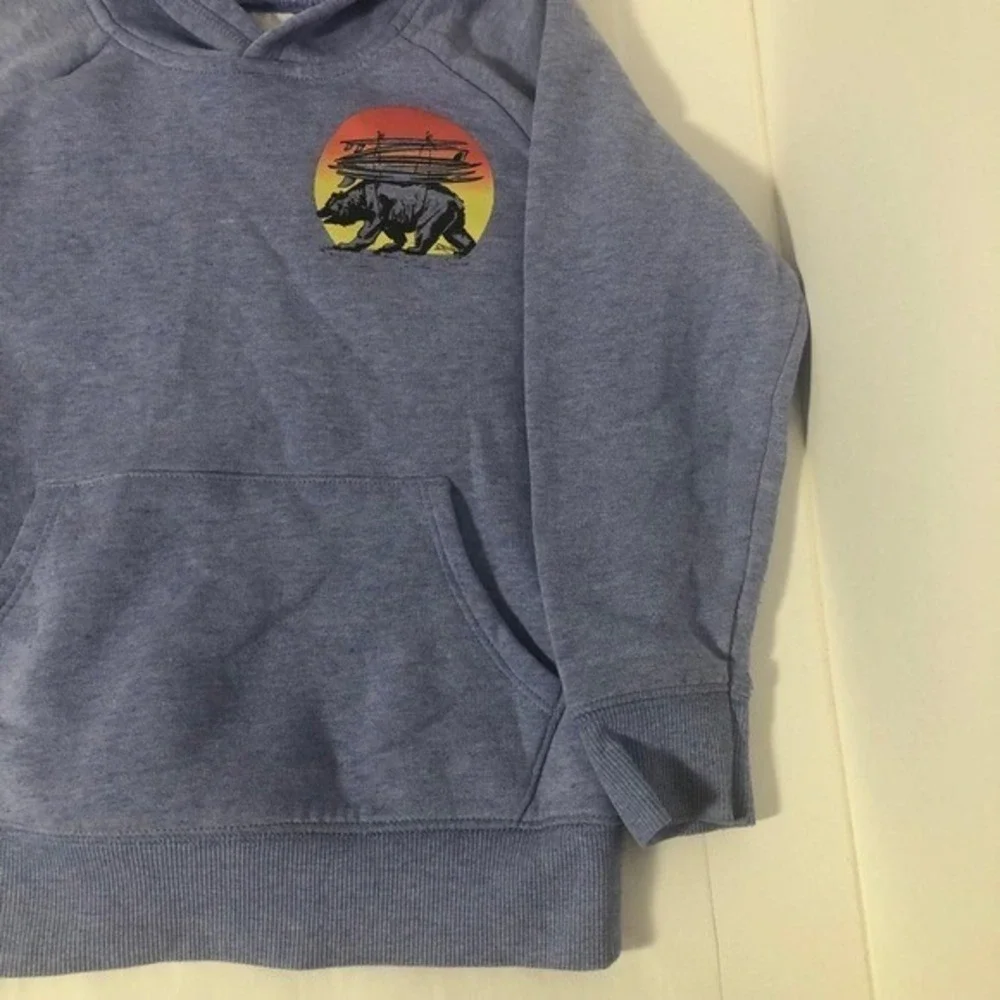 Old Navy‎ periwinkle hoodie surfer bear Size 4T